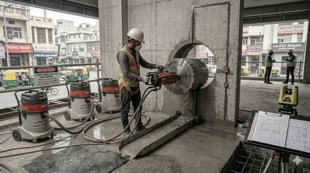 Core Cutting Service in Janakpuri | Top RCC Concrete Drilling