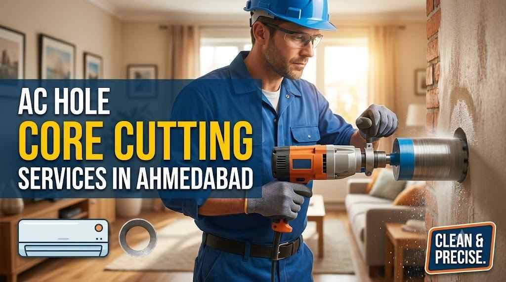 AC Hole Core Cutting Services in Ahmedabad | Call 7009679903