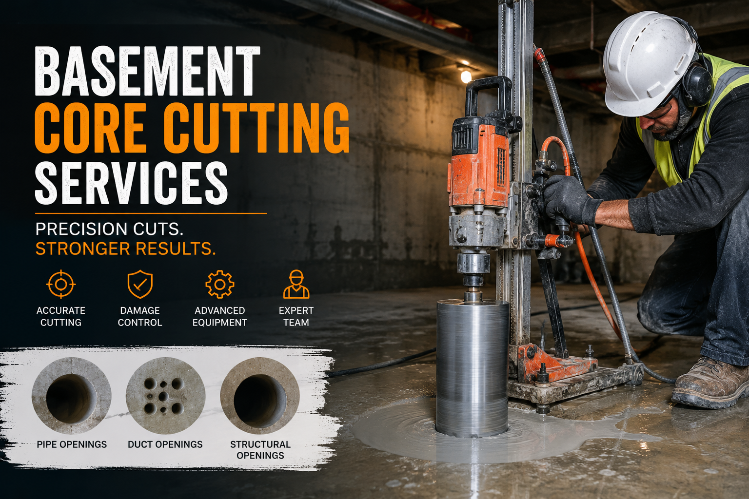 Precision in Construction: A Comprehensive Guide to Basement Core Cutting Services