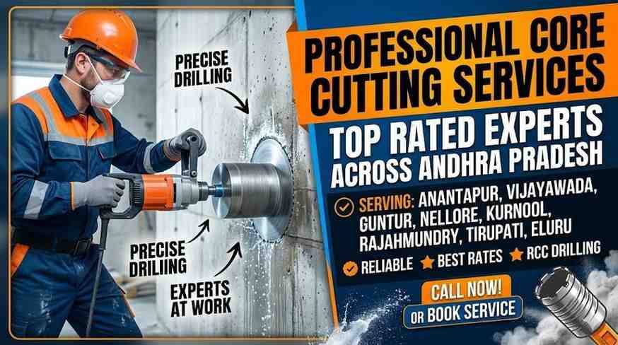 Best Core Cutting Service in Kurnool | Expert RCC Cutting