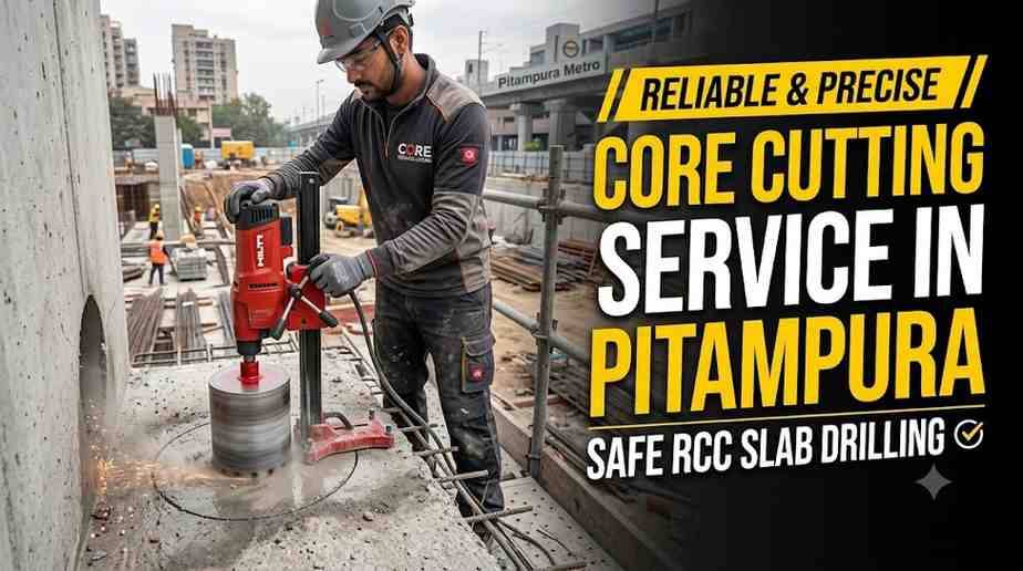 Core Cutting Service in Pitampura | Safe RCC Slab Drilling