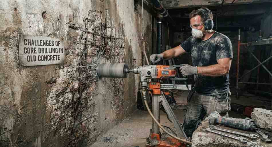 Challenges of Core Drilling in Old Concrete