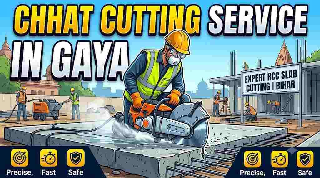 Chhat Cutting Service in Gaya | Expert RCC Slab Cutting Bihar