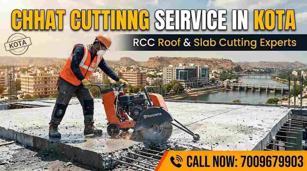 Chhat Cutting Service in Kota | Roof Slab Cutting Experts – 7009679903