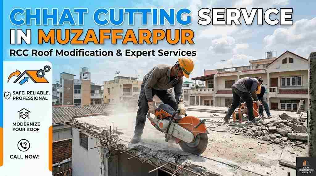 Chhat Cutting Service in Muzaffarpur | RCC Roof Modification