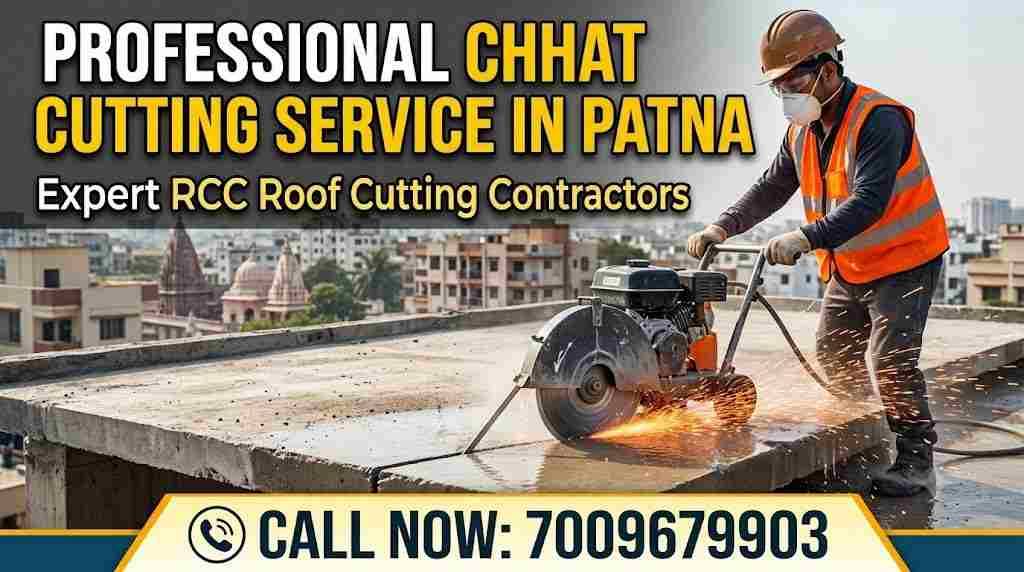 Chhat Cutting Service in Patna | Professional RCC Roof Cutting Contractors – 7009679903
