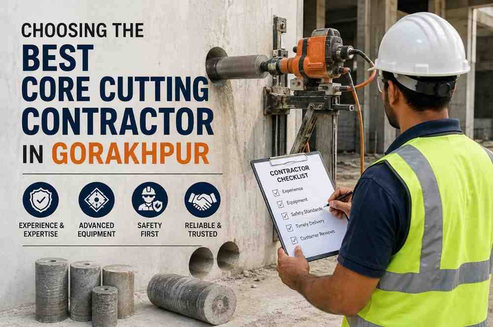 Choosing the Best Core Cutting Contractor in Gorakhpur: A Complete Guide for Safe and Accurate Concrete Cutting