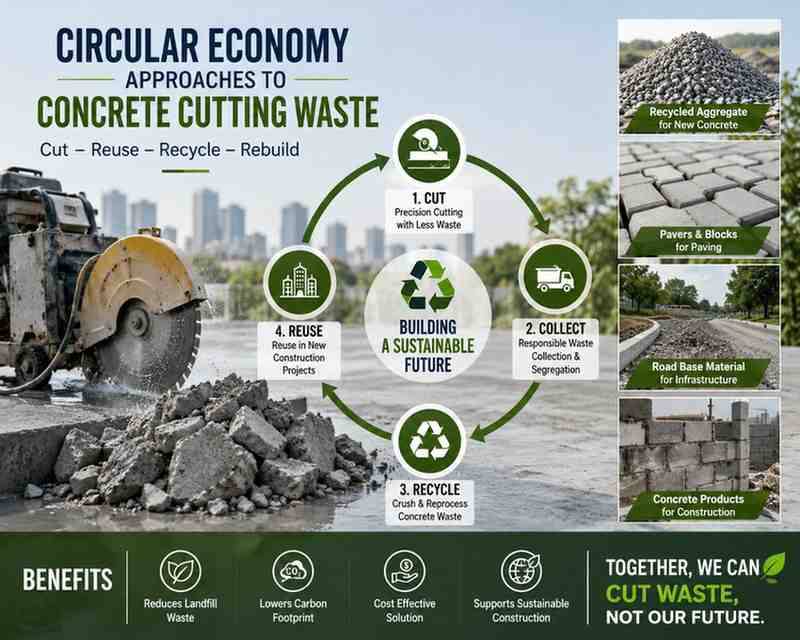Circular Economy Approaches to Concrete Cutting Waste: Turning Debris into a Resource | Core Cutting India