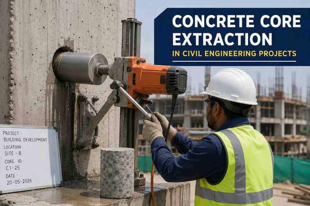 Concrete Core Extraction in Civil Engineering Projects: Methods, Applications, and Best Practices