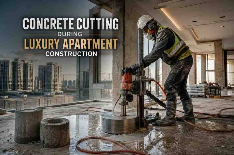 Concrete Cutting During Luxury Apartment Construction: Precision, Safety & Excellence | Core Cutting India