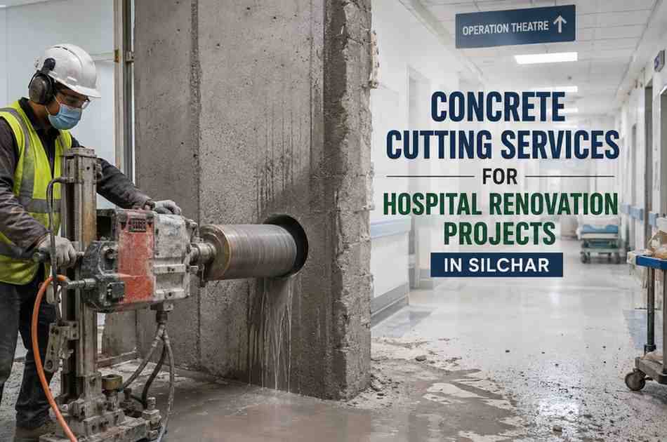 Concrete Cutting Services for Hospital Renovation Projects in Silchar: Safe, Precise, and Dust-Controlled Solutions