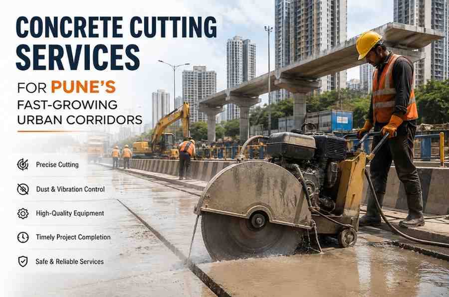 Concrete Cutting Services for Pune's Fast-Growing Urban Corridors | Expert Core Cutting Solutions