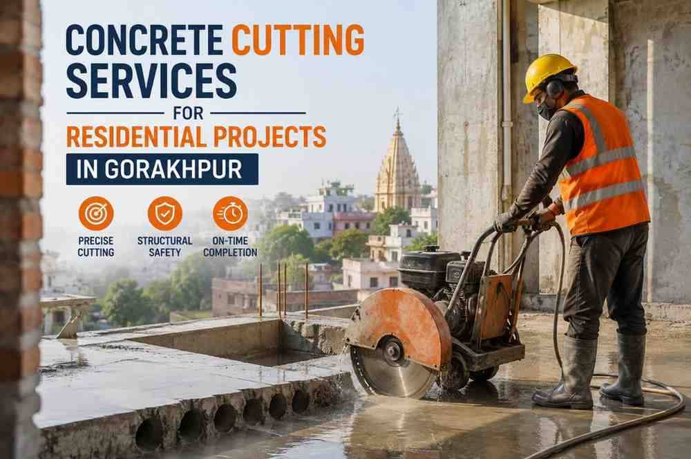 Concrete Cutting Services for Residential Projects in Gorakhpur: Safe, Precise, and Professional Solutions