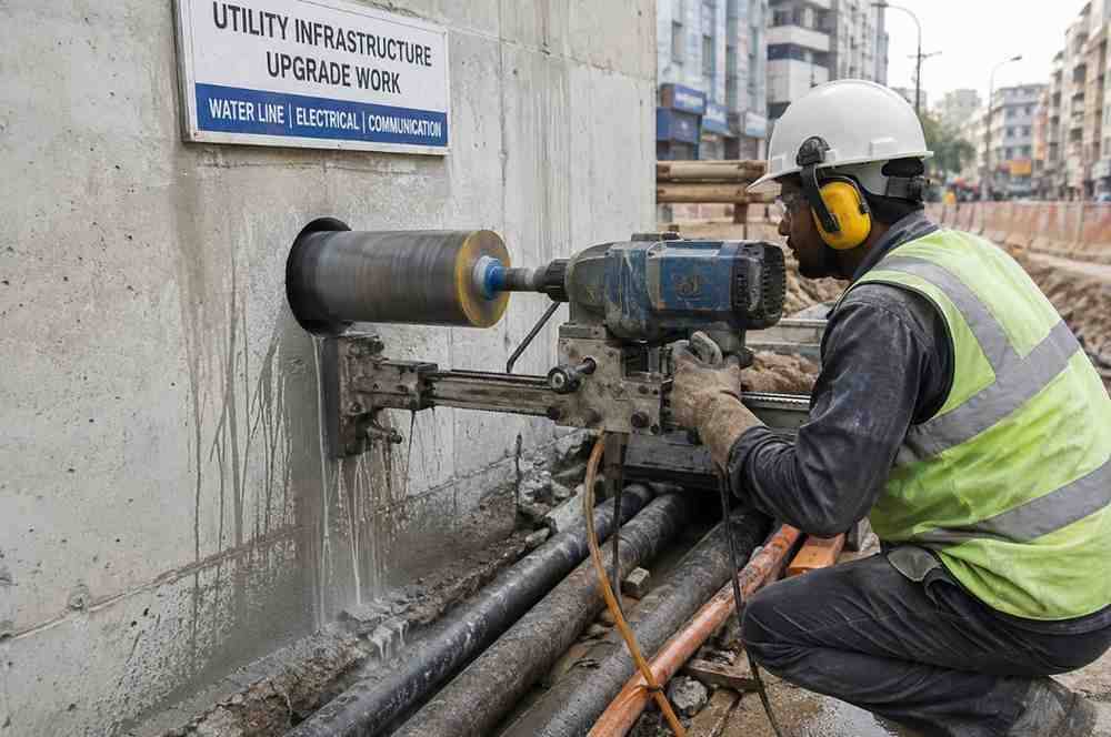 Concrete Drilling for Utility Infrastructure Upgrades in Surat: The Backbone of Modern Urban Growth