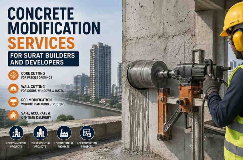 Concrete Modification Services for Surat Builders and Developers | Core Cutting India
