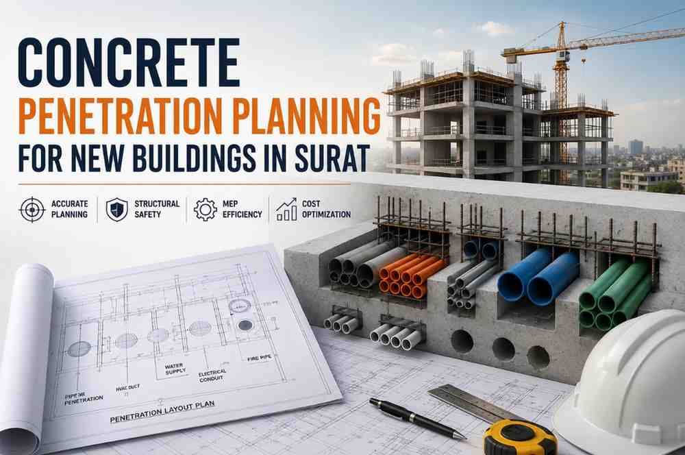 Concrete Penetration Planning for New Buildings in Surat: A Complete Guide by Core Cutting India