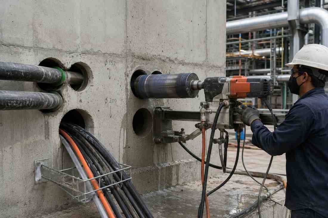 Concrete Penetrations for Industrial Utility Lines in Surat: A Complete Guide by Core Cutting India