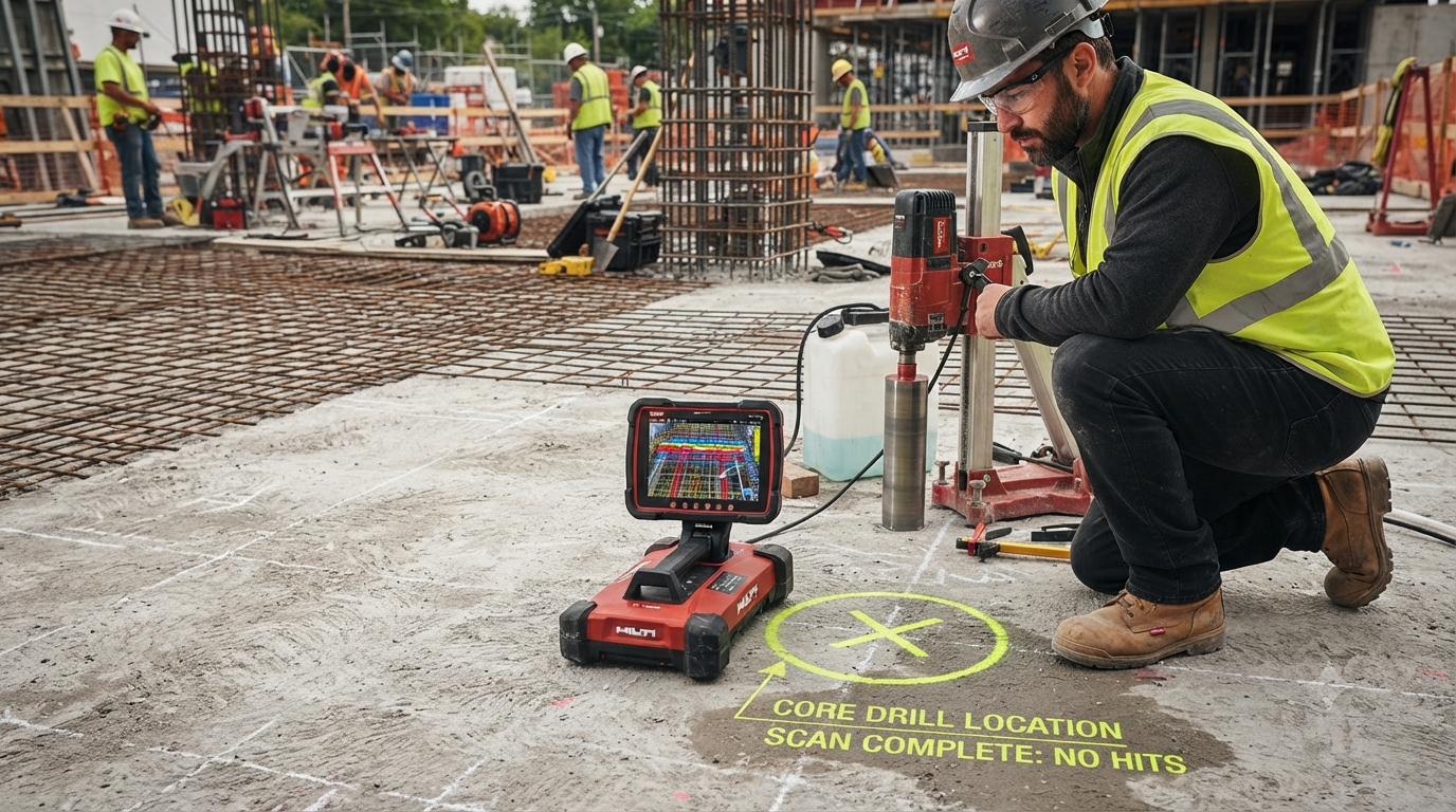 Safeguarding Your Structure: The Essential Guide to Concrete Scanning Before Core Cutting