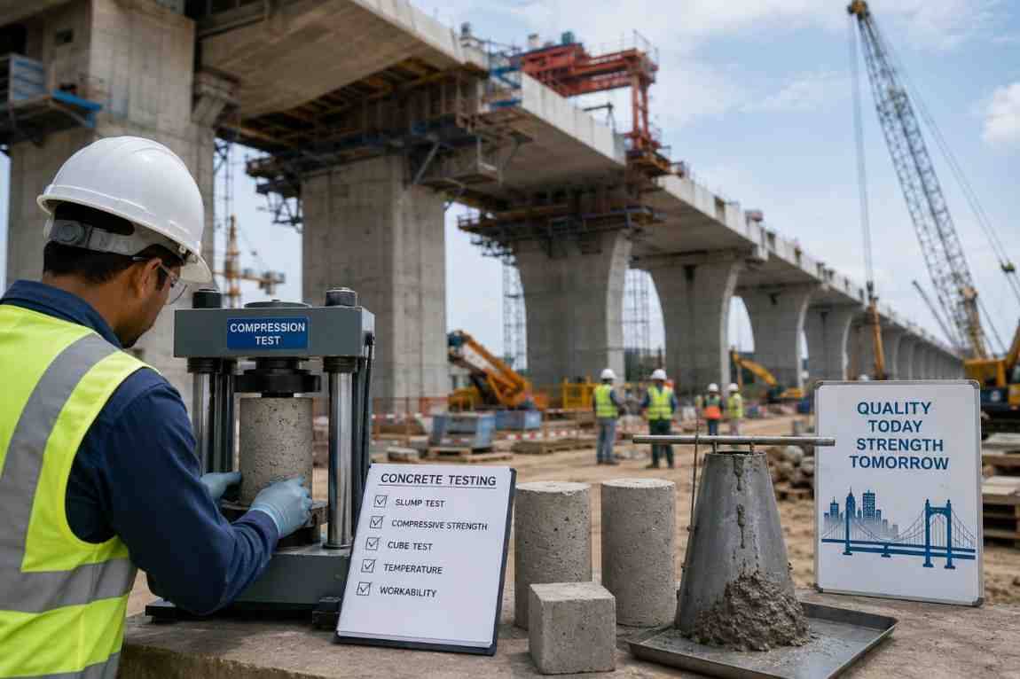Concrete Testing in Large Infrastructure Projects: Ensuring Structural Integrity from the Ground Up
