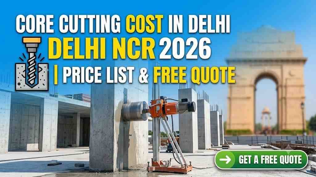 Core Cutting Cost in Delhi NCR 2026 | Price List & Free Quote