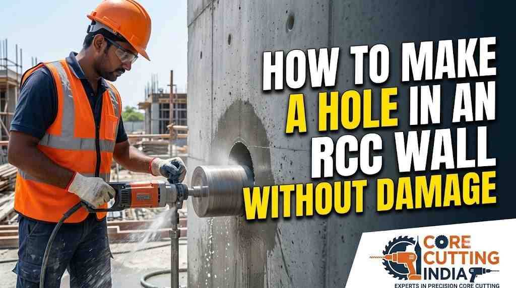 How to Make a Hole in an RCC Wall Without Damage | Core Cutting India