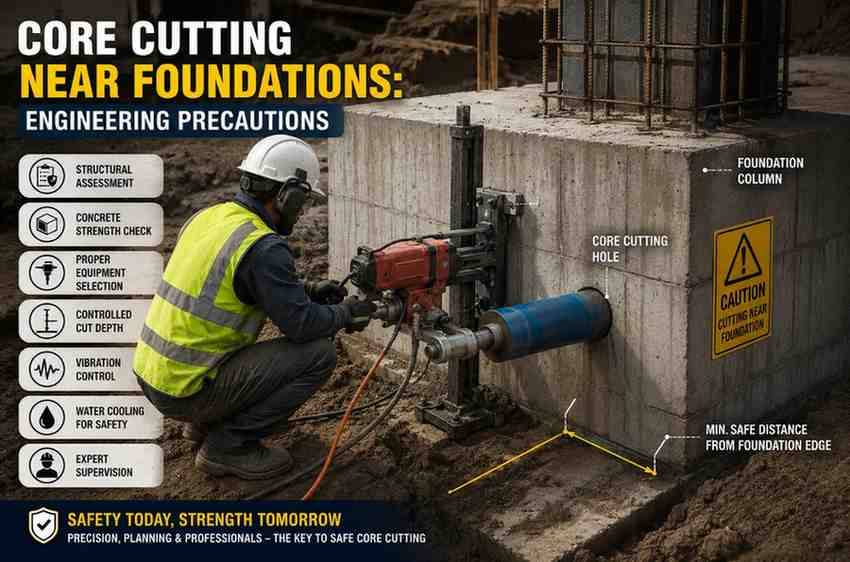 Core Cutting Near Foundations: Engineering Precautions | Core Cutting India
