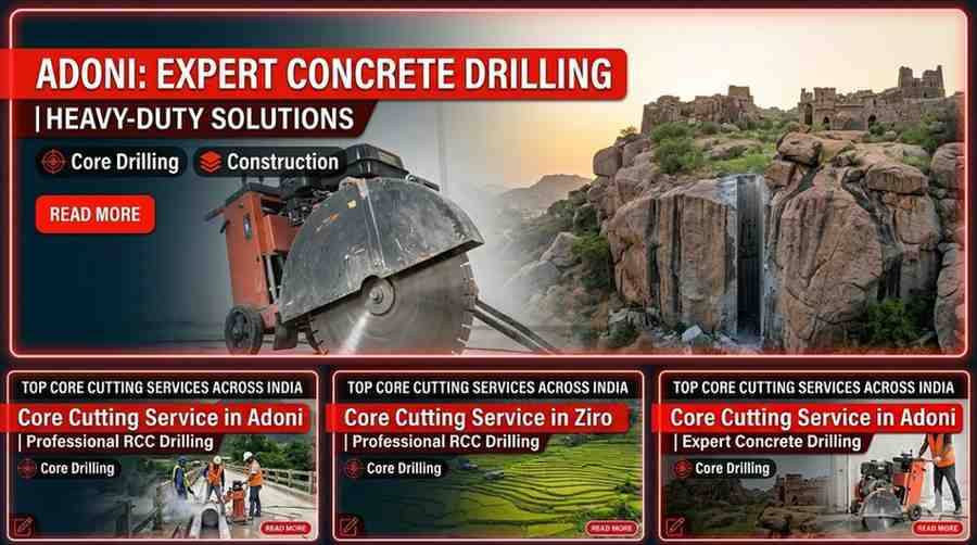 Core Cutting Service in Adoni | Expert Concrete Drilling