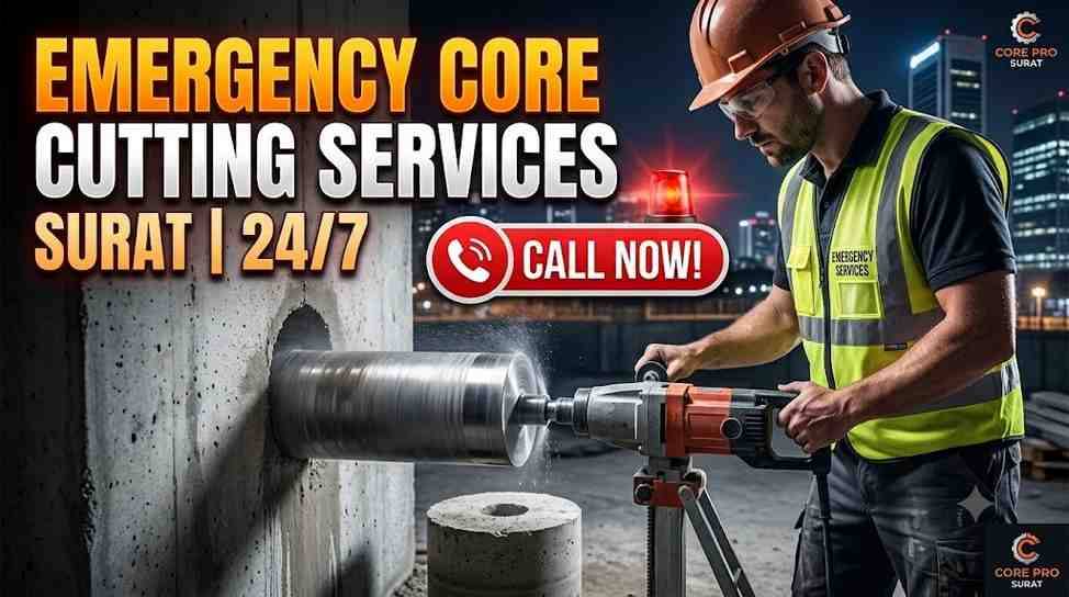 24/7 Emergency Core Cutting Services in Surat | Call Now