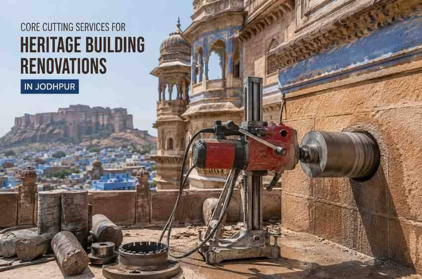 Core Cutting Services for Heritage Building Renovations in Jodhpur: Safe and Precise Solutions for Historic Structures