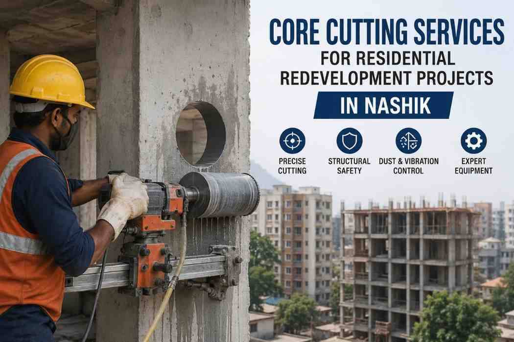 Core Cutting Services for Residential Redevelopment Projects in Nashik | Core Cutting India