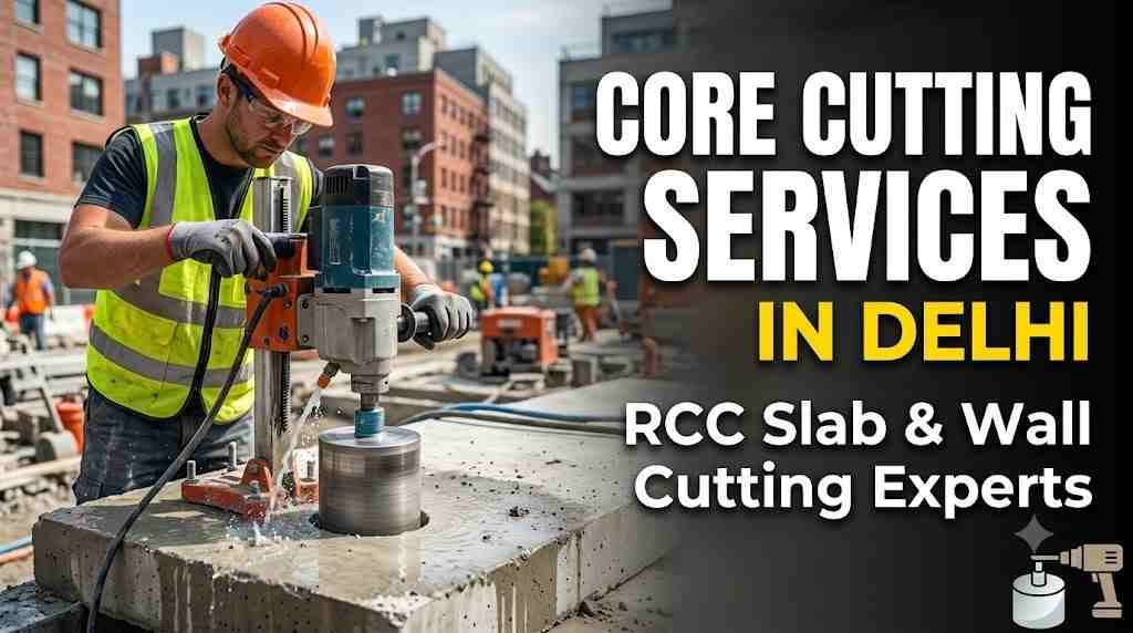 Core Cutting Services in Delhi | RCC Slab & Wall Cutting Experts