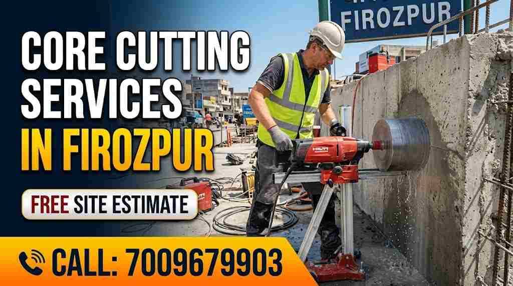 Core Cutting Services in Firozpur | Free Site Estimate – Call 7009679903