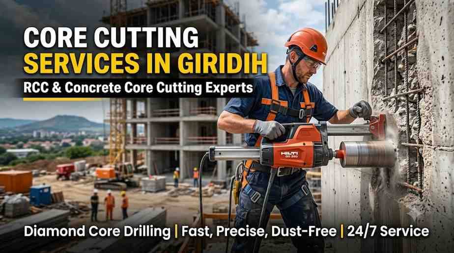 Core Cutting Services in Giridih | RCC & Concrete Core Cutting Experts