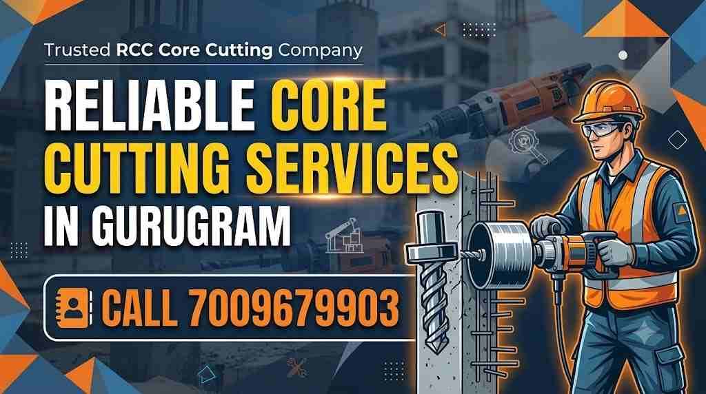 Core Cutting Services in Gurugram | Trusted RCC Core Cutting Company – Call 7009679903
