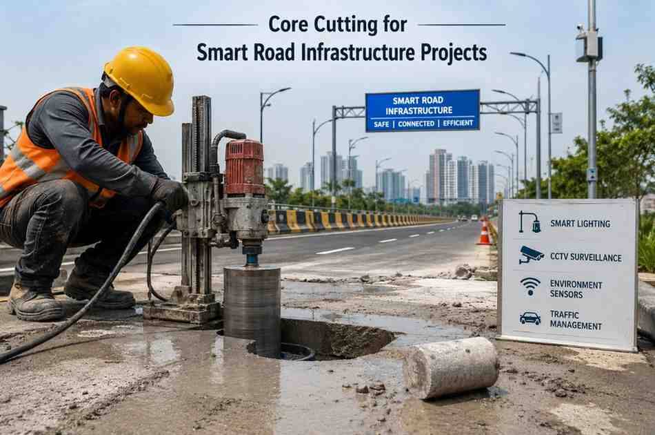 Core Cutting for Smart Road Infrastructure Projects | Core Cutting India