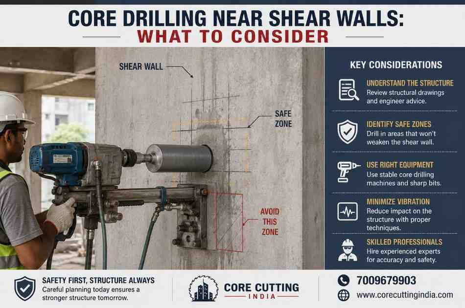 Core Drilling Near Shear Walls: What to Consider | Core Cutting India