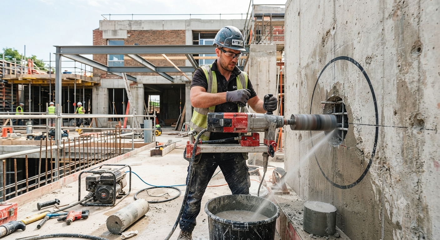 Core Drilling for Building Extension Projects in India | Core Cutting India