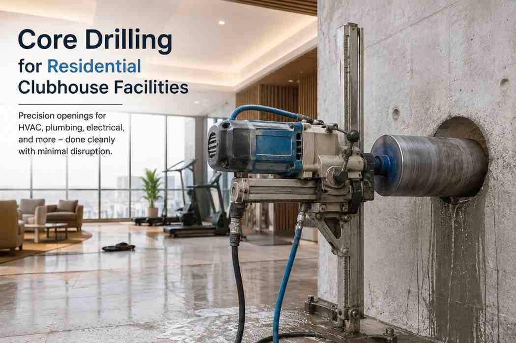 Core Drilling for Residential Clubhouse Facilities | Expert Guide