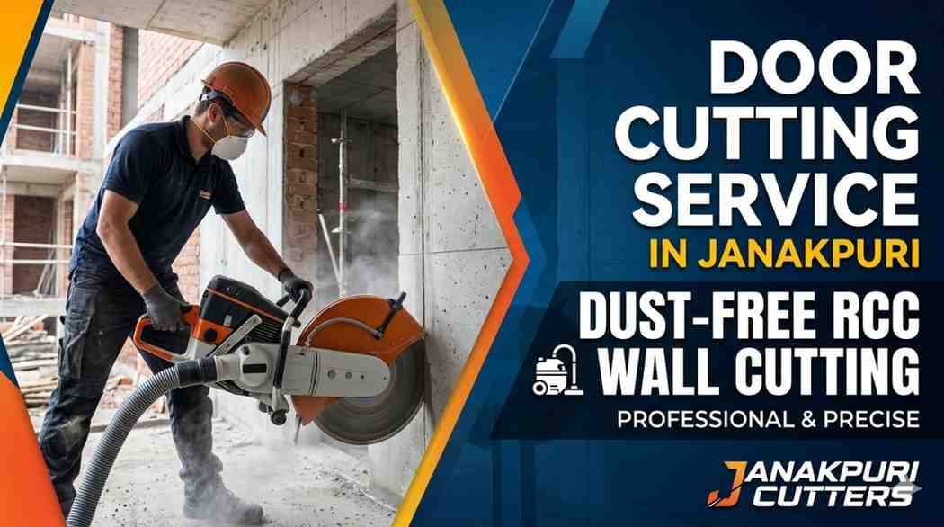 Door Cutting Service in Janakpuri | Dust-Free RCC Wall Cutting