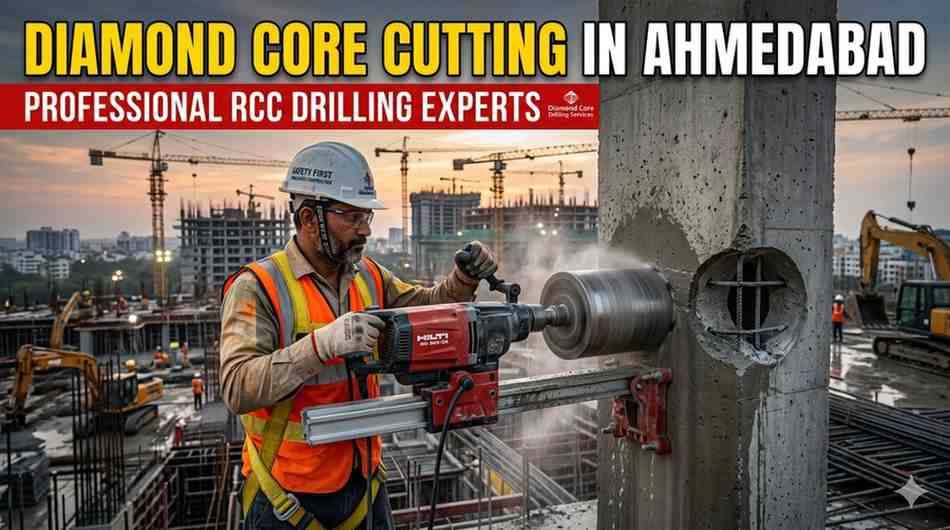 Diamond Core Cutting Services in Ahmedabad – Professional RCC Drilling Experts