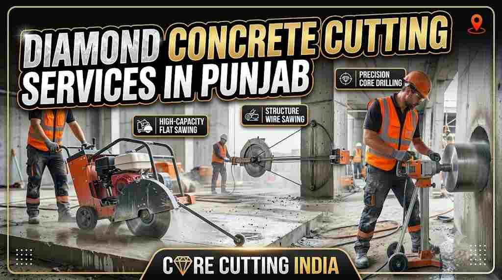 Diamond Concrete Cutting Services in Punjab | Core Cutting India