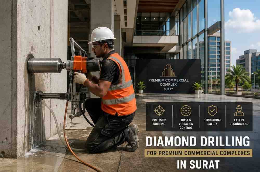 Diamond Drilling for Premium Commercial Complexes in Surat | Core Cutting India