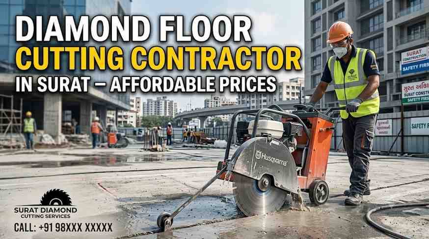 Diamond Floor Cutting Contractor in Surat – Affordable Prices
