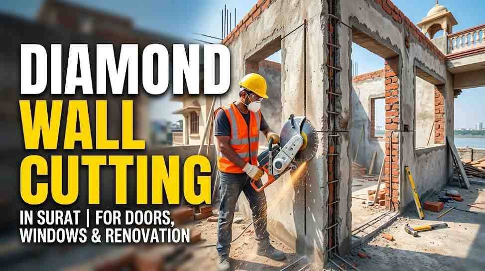 Diamond Wall Cutting in Surat for Doors, Windows & Renovation