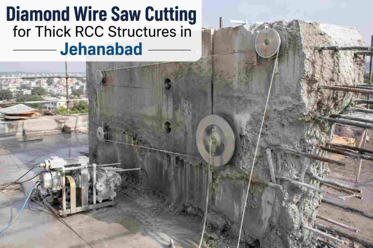 Master Guide: Diamond Wire Saw Cutting for Thick RCC Structures in Jehanabad