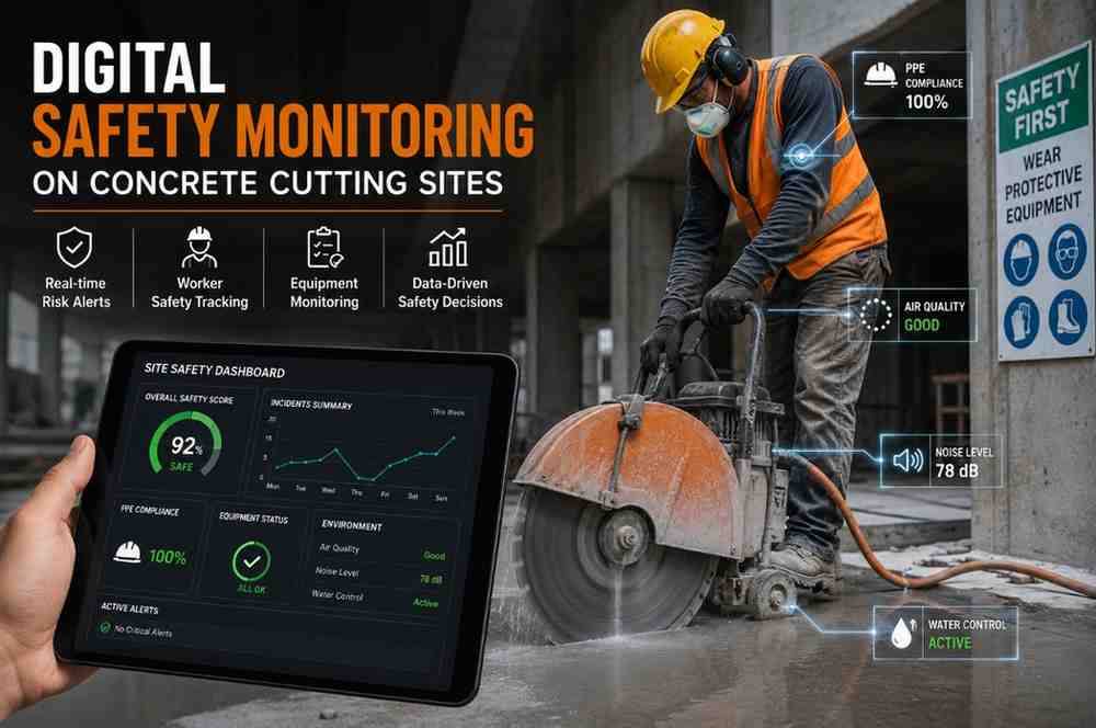 Digital Safety Monitoring on Concrete Cutting Sites | Core Cutting India