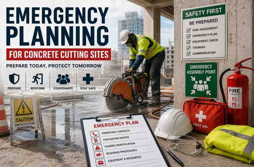 Emergency Planning for Concrete Cutting Sites: A Complete Guide to Safety and Protocol