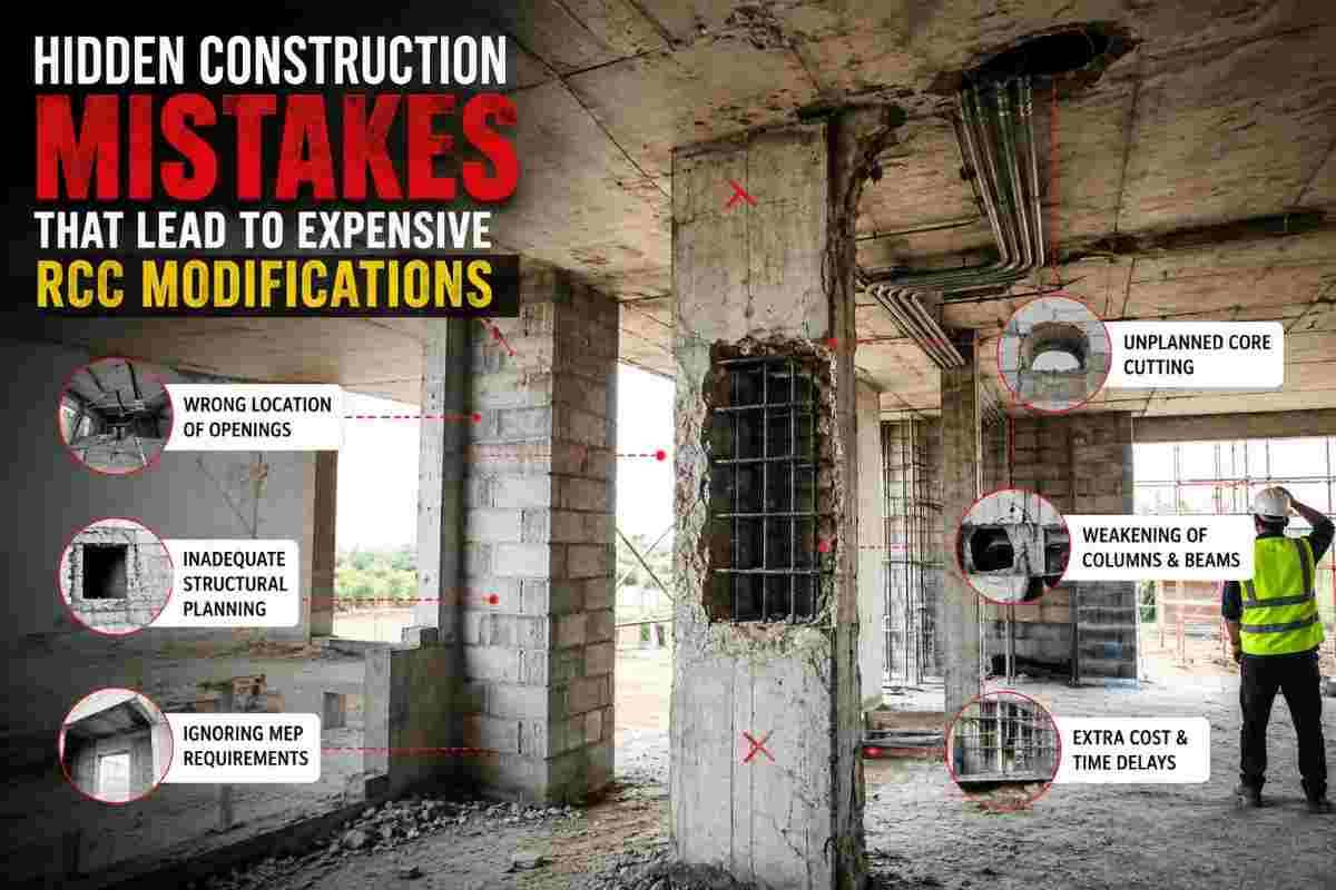 Hidden Construction Mistakes That Lead to Expensive RCC Modifications | CoreCuttingIndia