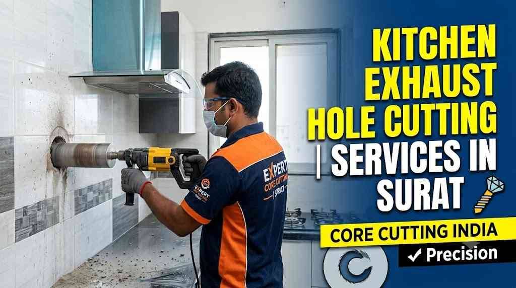 Kitchen Exhaust Hole Cutting Services in Surat | Core Cutting India