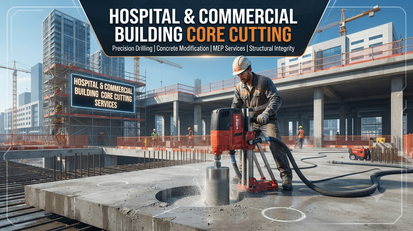 Precision Engineering: The Essential Role of Core Cutting in Hospitals & Commercial Buildings